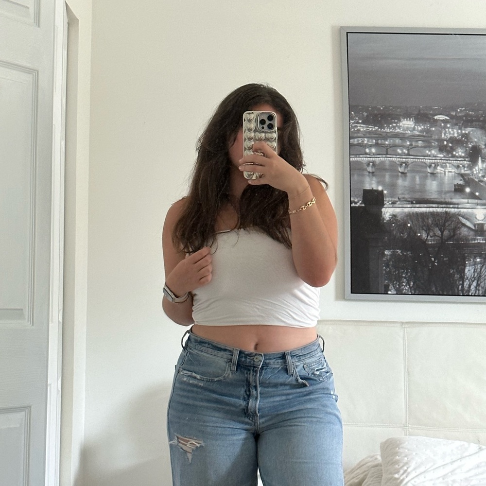 Cotton On White Tube Top Size L